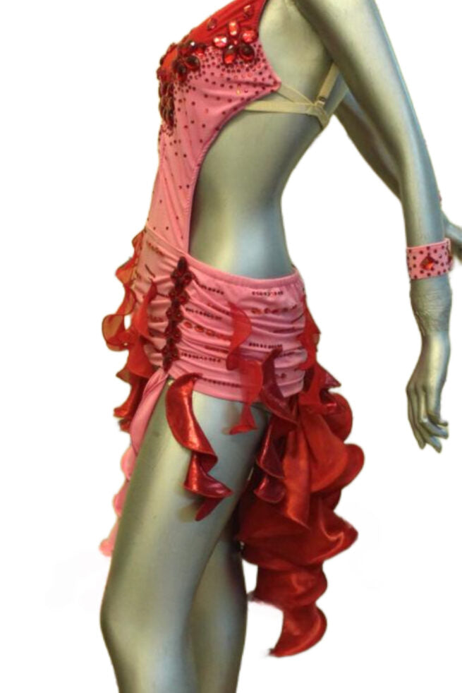 Load image into Gallery viewer, Latin Dance Competition Dress (LT080)
