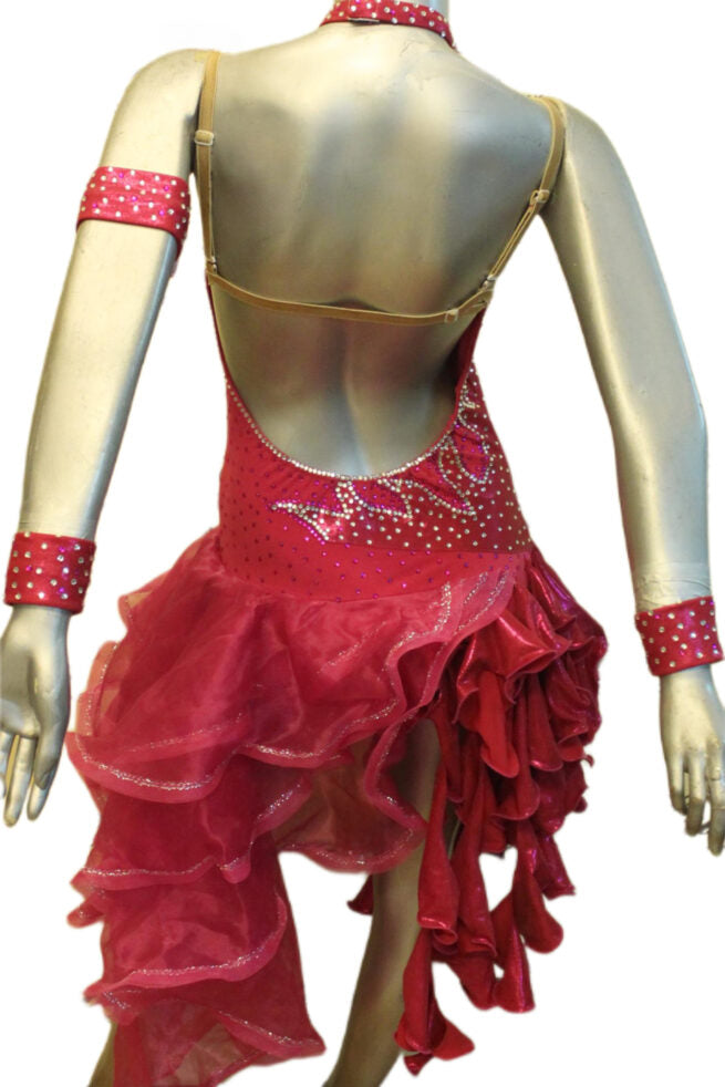 Load image into Gallery viewer, Latin Dance Competition Dress (VL0281)
