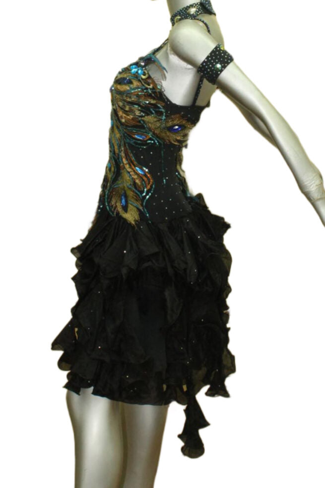 Load image into Gallery viewer, Latin Dance Competition Dress (LT0336B)
