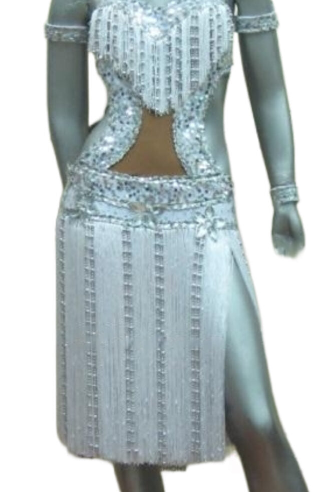 Load image into Gallery viewer, Latin Dance Competition Dress (LT010)
