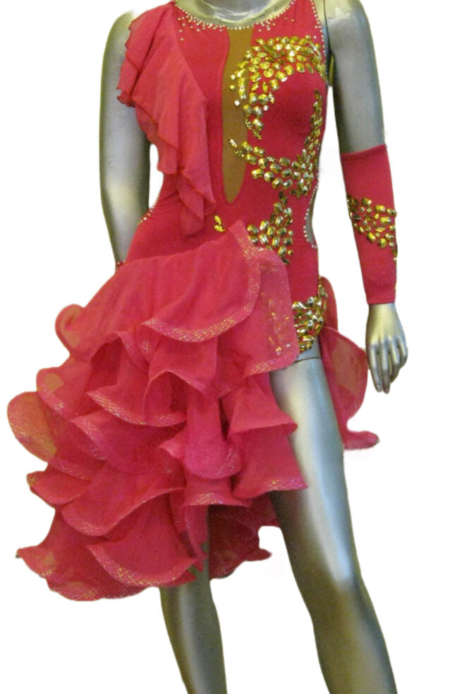 Load image into Gallery viewer, Latin Dance Competition Dress (LT0662)
