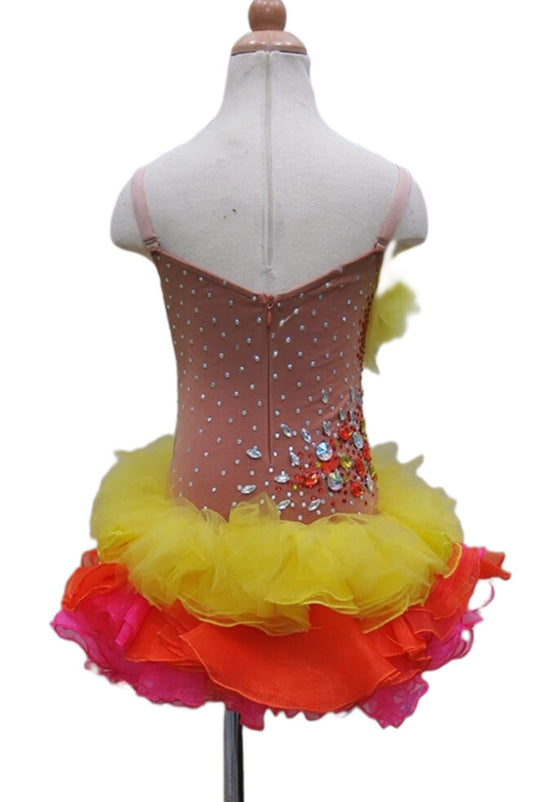 Girl Latin Dance Competition Dress (GL030)