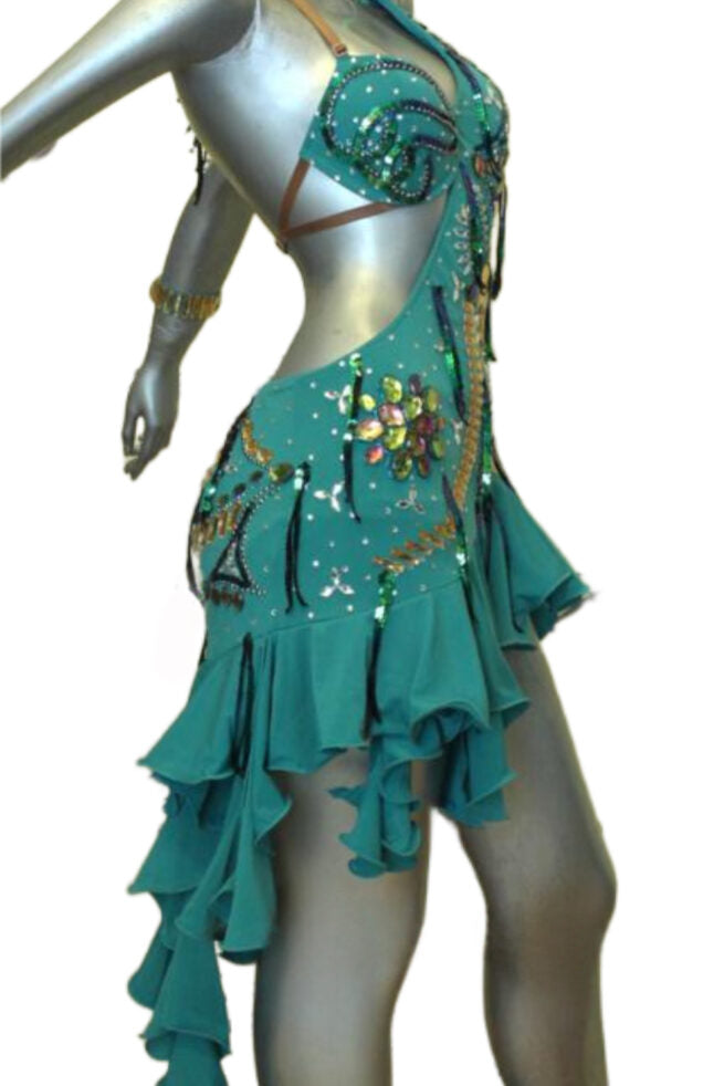 Load image into Gallery viewer, Latin Dance Competition Dress (LT066)
