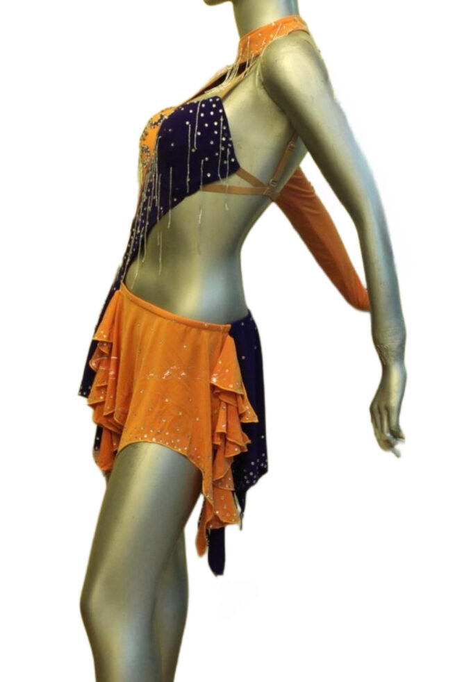 Load image into Gallery viewer, Latin Dance Competition Dress (LT073)
