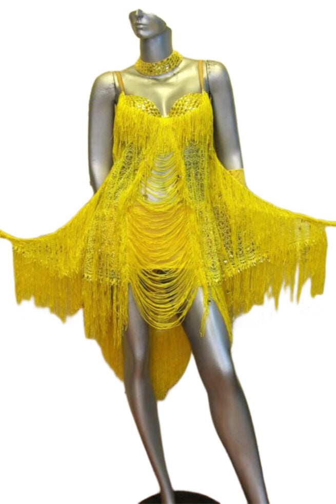 Load image into Gallery viewer, Latin Dance Competition Dress (LT042)
