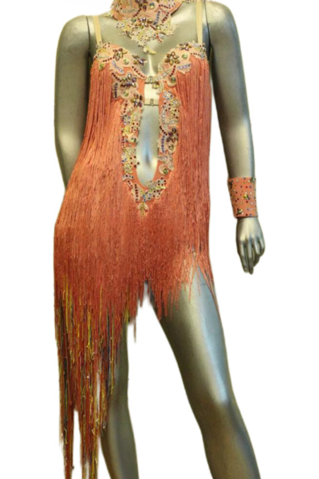 Load image into Gallery viewer, Latin Dance Competition Dress (LT078)
