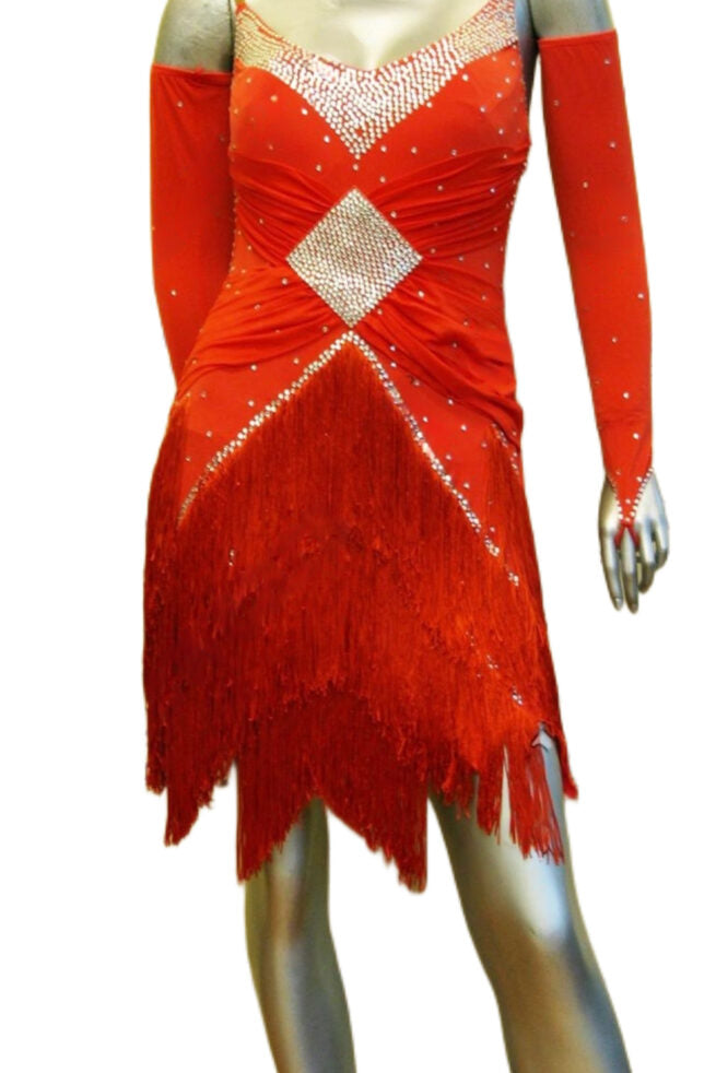 Load image into Gallery viewer, Latin Dance Competition Dress (LT0346)
