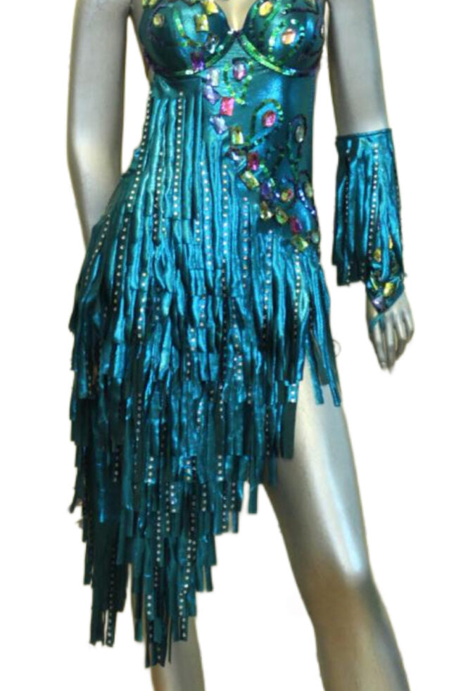 Load image into Gallery viewer, Latin Dance Competition Dress (LS062)
