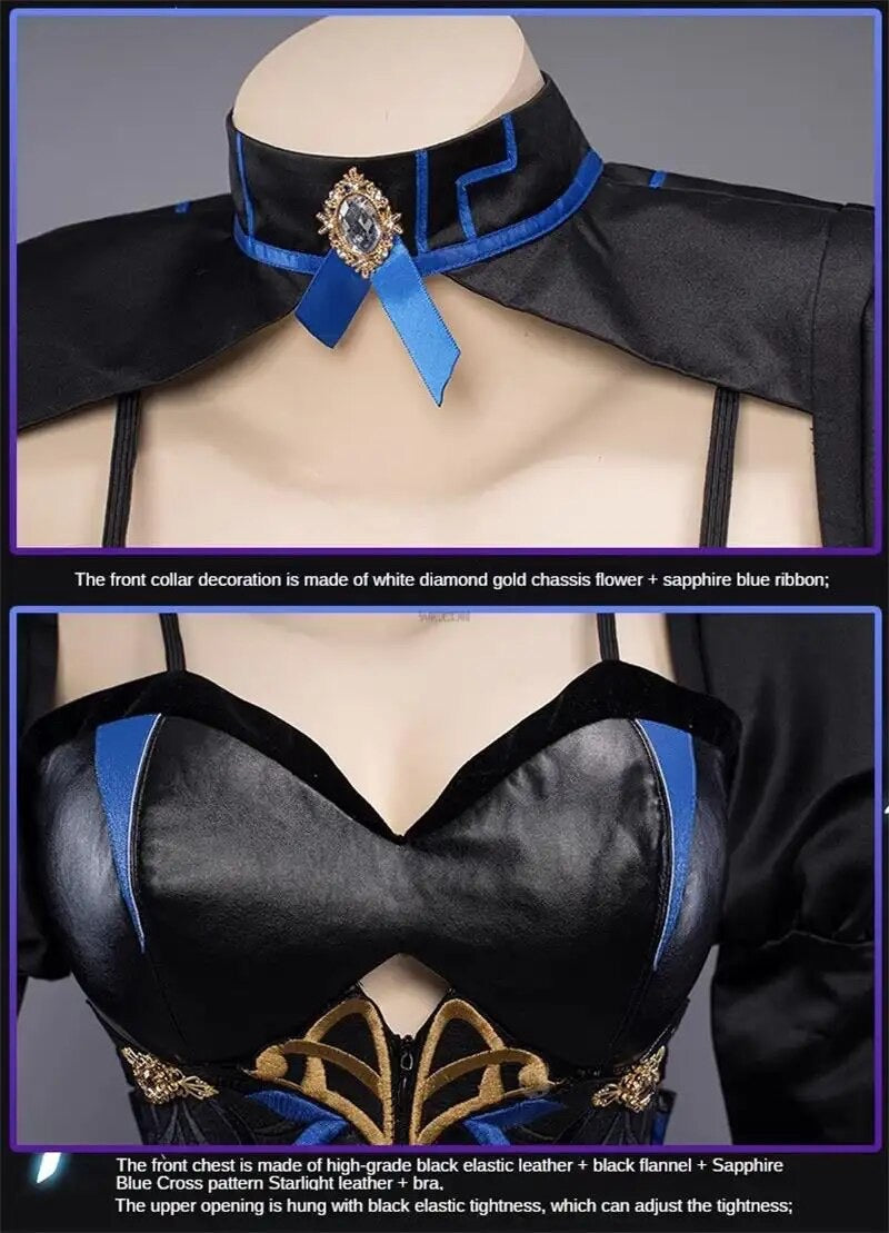 Load image into Gallery viewer, Genshin Impact Abyss Lumine Princess Cosplay Costume
