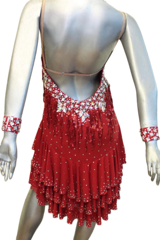 Load image into Gallery viewer, Latin Dance Competition Dress (LS0160)
