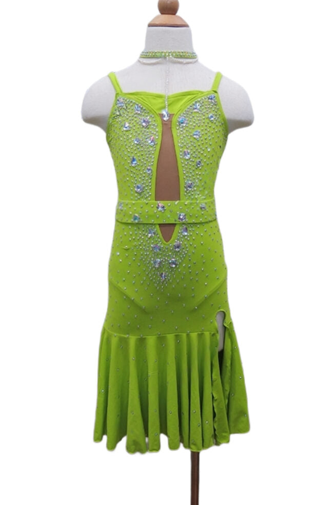 Load image into Gallery viewer, Girl Latin Dance Competition Dress (GL020A)
