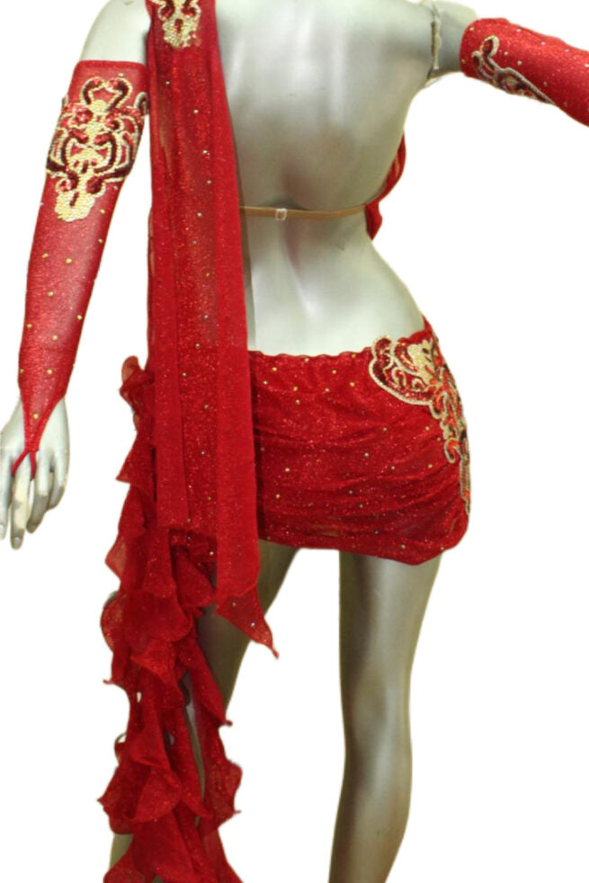 Load image into Gallery viewer, Latin Dance Competition Dress (VL0135)
