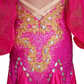 ByCharme Neon Pink Fringes Ballroom Competition Dress - BC-0229
