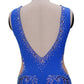 ByCharme Medium Blue Rhinestone Ballroom Competition Dress - BC-0231