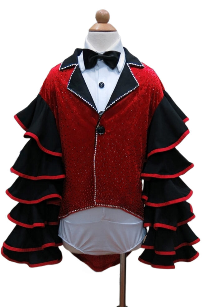 Load image into Gallery viewer, Boy Latin Dance Competition Paso Doble Costume (BPC01)
