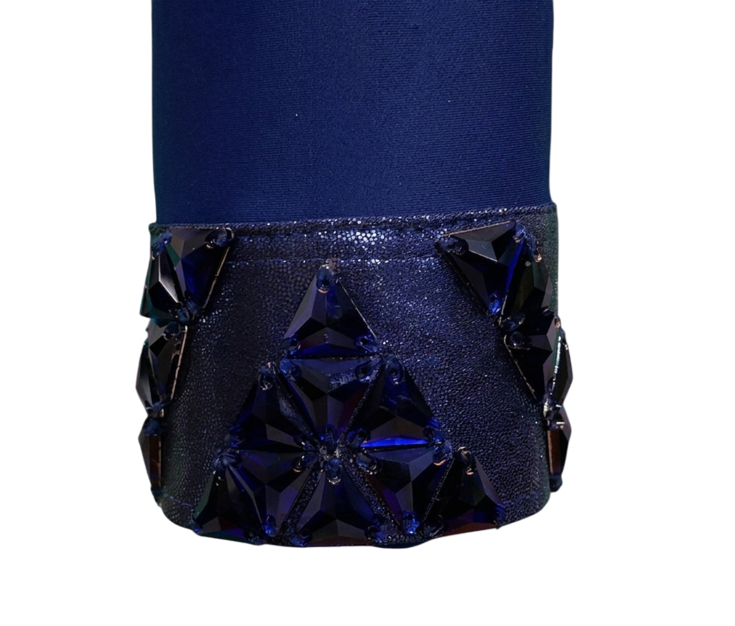 ByCharme Navy Blue Lycra Men Latin Salsa Competition Shirt - BCM-0047