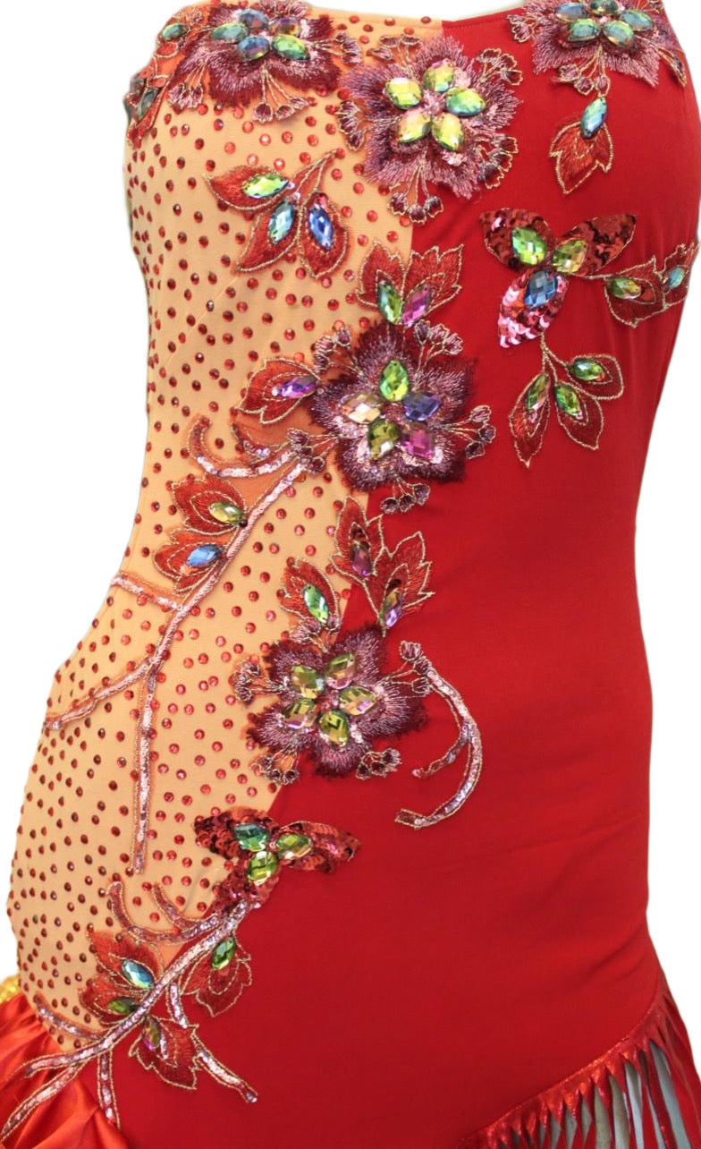 Load image into Gallery viewer, Latin Dance Competition Dress (LS069)
