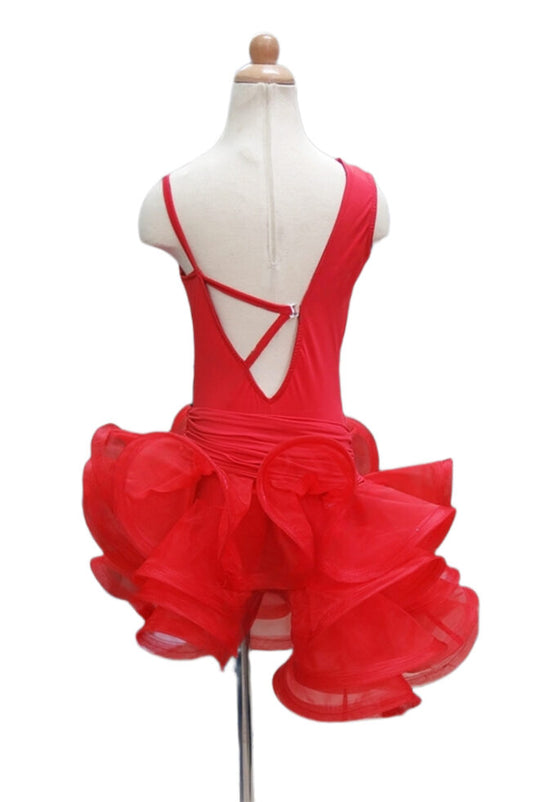 Girl Latin Dance Competition Dress (GL035)