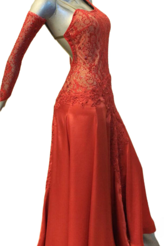 Load image into Gallery viewer, Standard Ballroom Competition Dress (B063)
