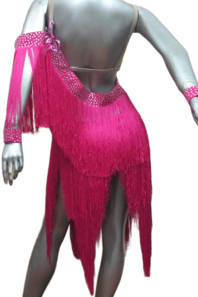 Load image into Gallery viewer, Latin Dance Competition Dress 2 In 1 (LT0390A)
