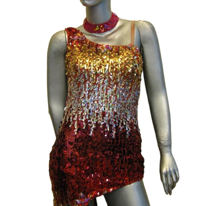 Load image into Gallery viewer, Latin Dance Competition Dress (LS0171)
