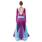 ByCharme Medium Orchid Chiffon Ballroom Competition Dress - BC-0062