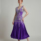 ByCharme Purple Fringes Ballroom Competition Dress - BC-0230