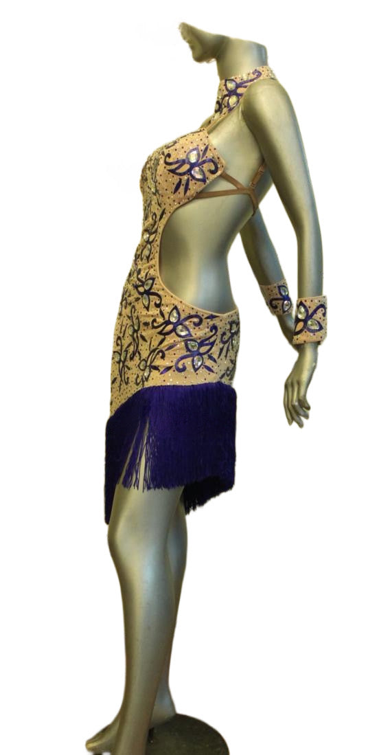 Load image into Gallery viewer, Latin Dance Competition Dress (LS0104)
