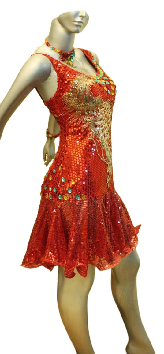 Load image into Gallery viewer, Latin Dance Competition Dress (LT0611)
