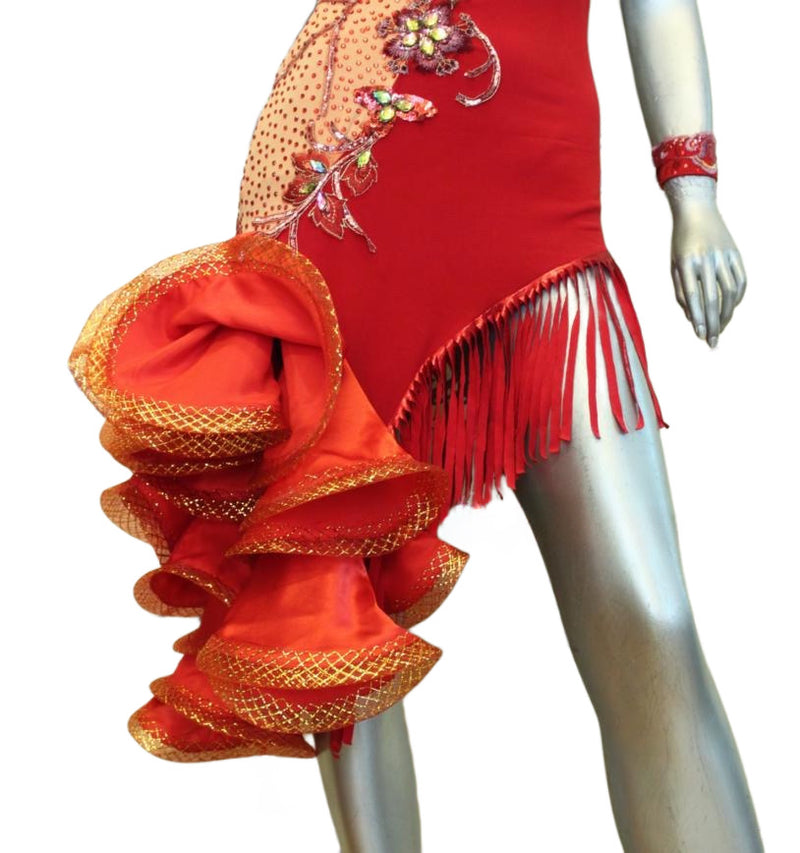 Load image into Gallery viewer, Latin Dance Competition Dress (LS069)
