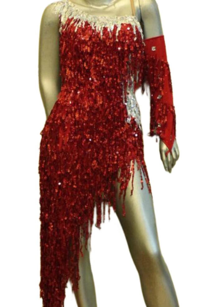 Load image into Gallery viewer, Latin Dance Competition Dress (LT0101N)
