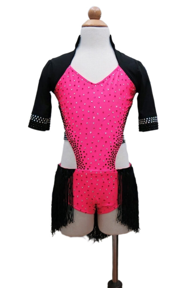 Load image into Gallery viewer, Girl Latin Dance Competition Dress (GL013)
