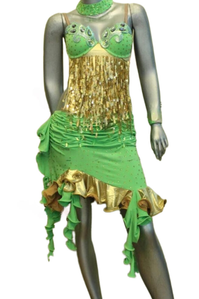 Load image into Gallery viewer, Latin Dance Competition Dress (LS0111)
