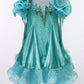 ByCharme Spring Green Feather Ballroom Competition Dress - BC-0222