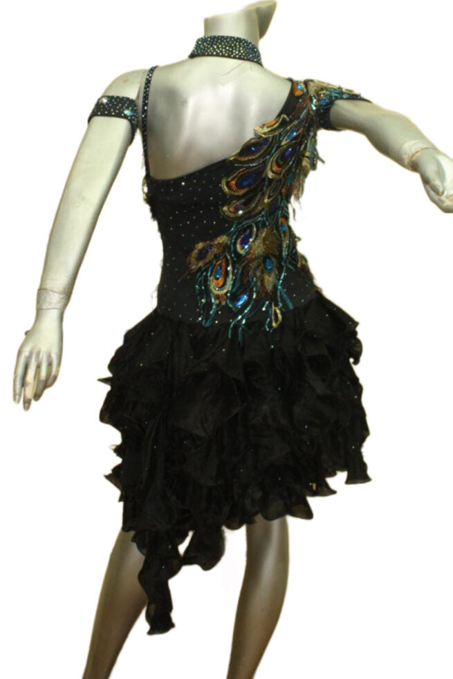 Load image into Gallery viewer, Latin Dance Competition Dress (LT0336B)
