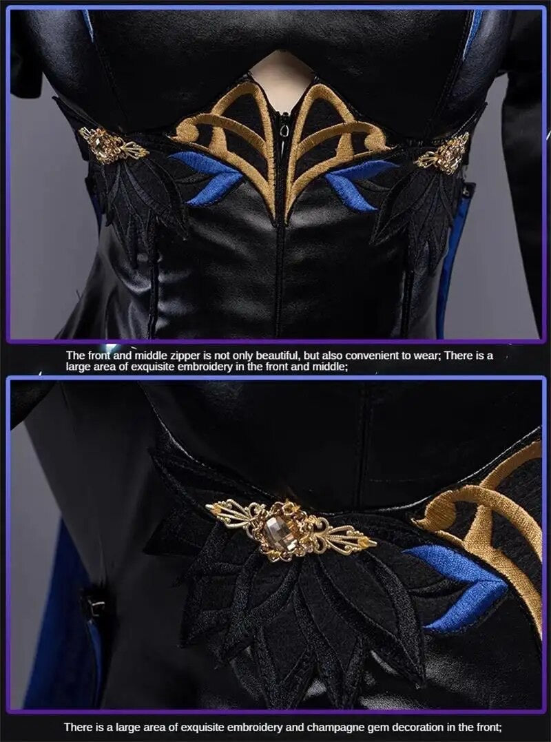 Load image into Gallery viewer, Genshin Impact Abyss Lumine Princess Cosplay Costume
