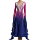 ByCharme Dark Magenta Fringes Ballroom Competition Dress - BC-0012