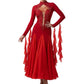 ByCharme Red Fringes Ballroom Competition Dress - BC-0015