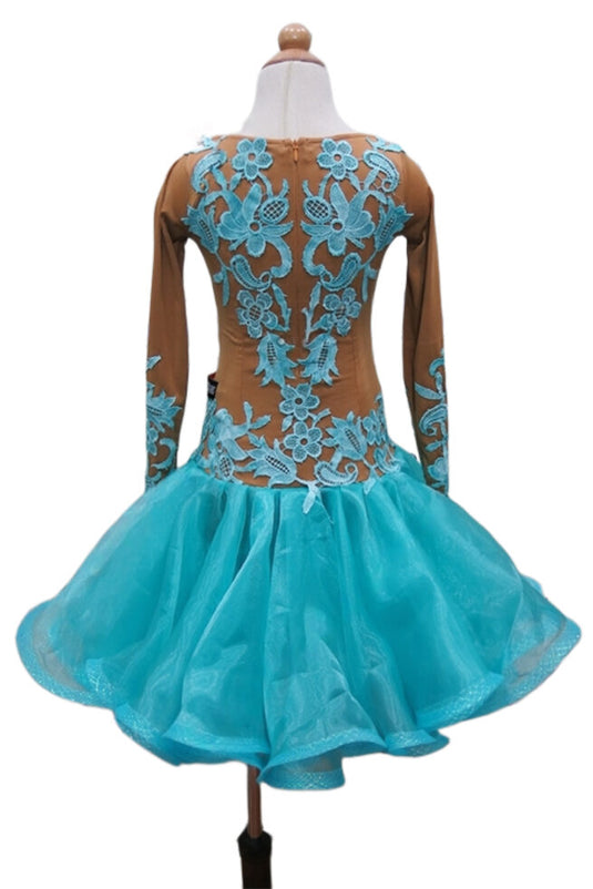 Girl Latin Dance Competition Dress (GL036)