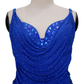 ByCharme Medium Blue Fringes Latin Salsa Competition Dress - BCL-0182