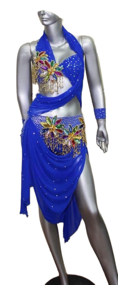 Load image into Gallery viewer, Latin Dance Competition Dress (VL0153)
