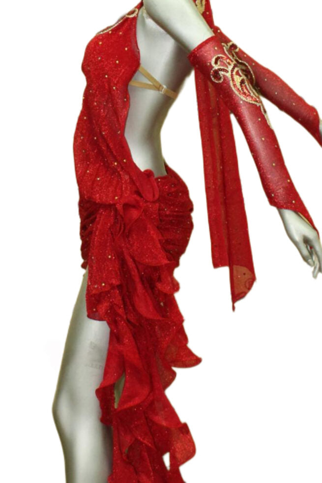 Load image into Gallery viewer, Latin Dance Competition Dress (VL0135)
