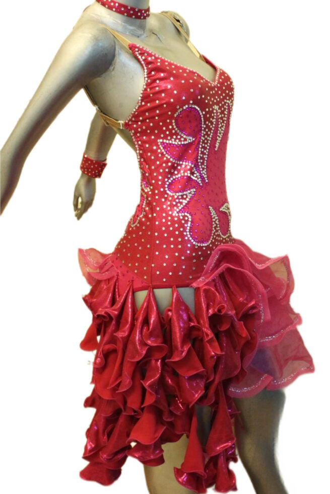 Load image into Gallery viewer, Latin Dance Competition Dress (VL0281)
