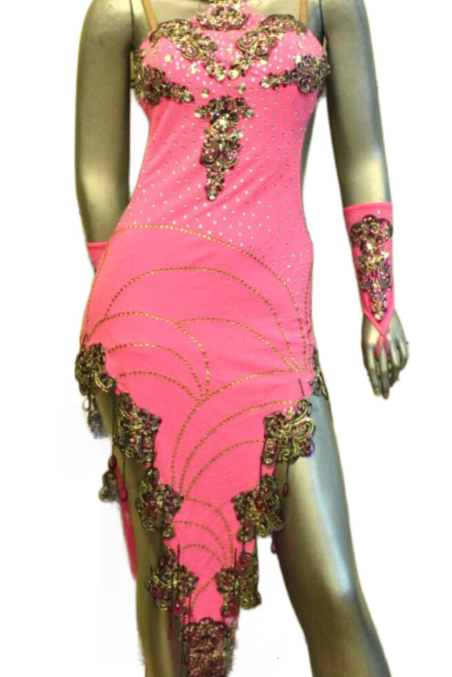 Load image into Gallery viewer, Latin Dance Competition Dress (LT096A)
