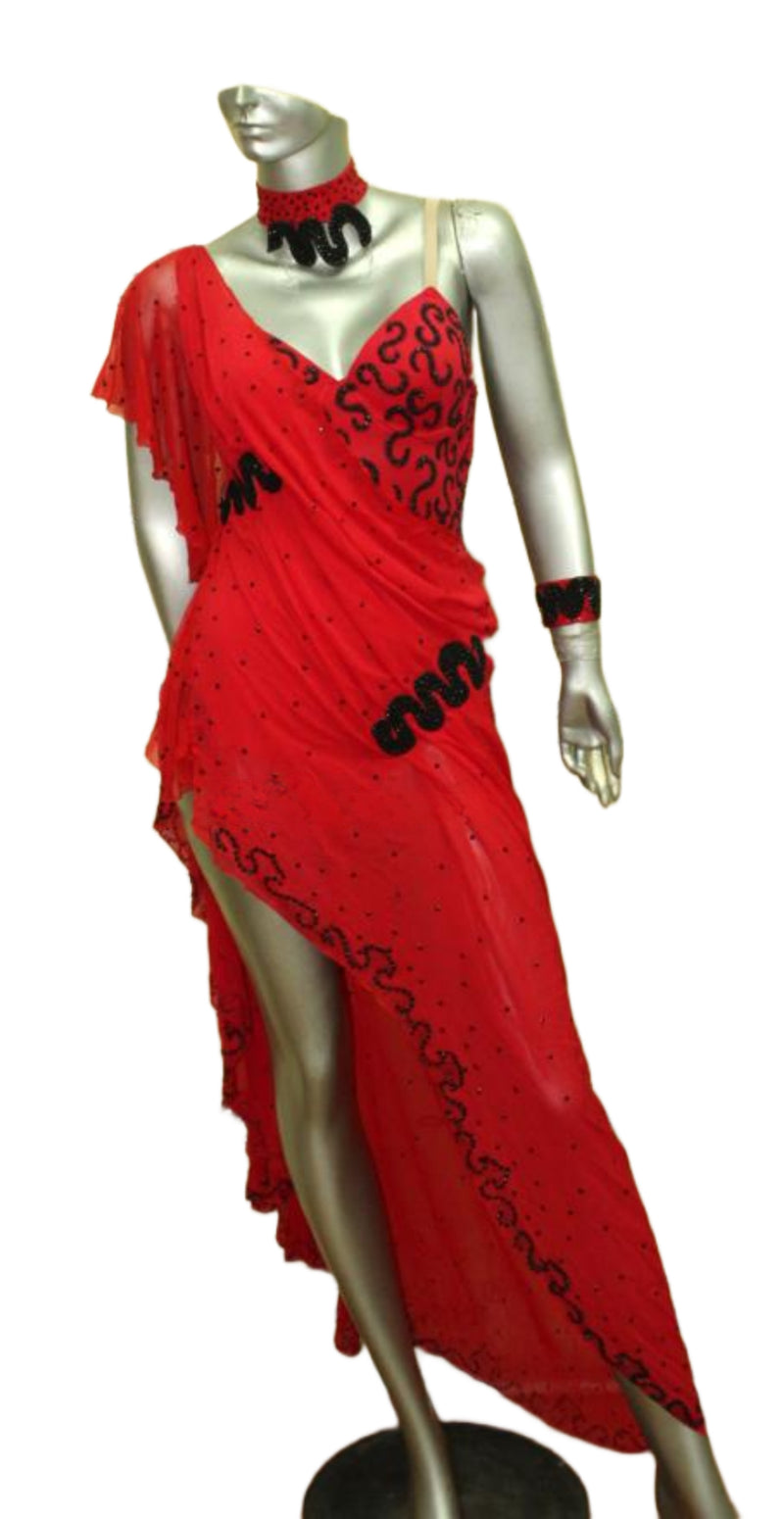 Load image into Gallery viewer, Latin Dance Competition Dress (LT0435)
