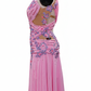 ByCharme Light Hot Pink Chiffon Ballroom Competition Dress - BC-0054