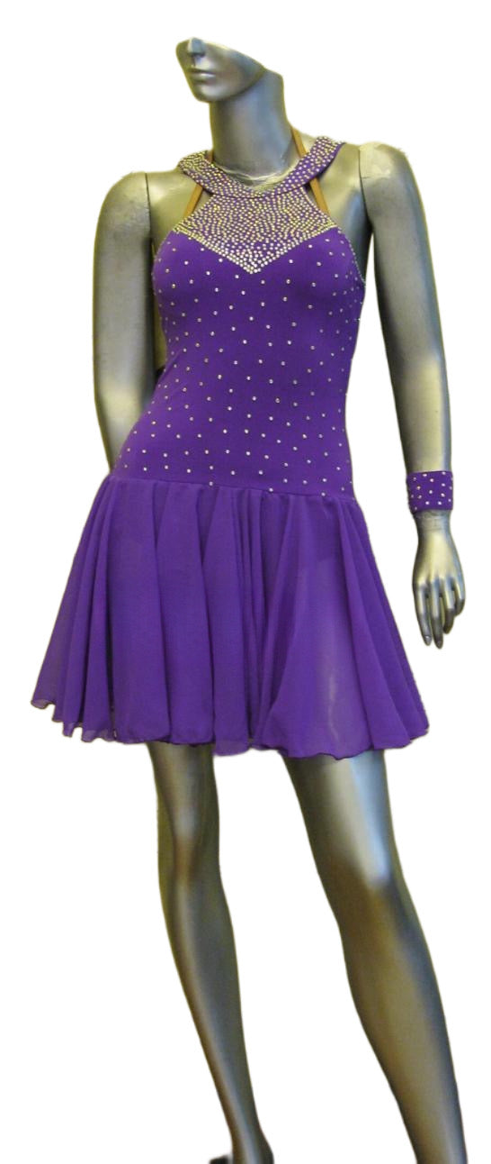 Load image into Gallery viewer, Latin Dance Competition Dress 2 in 1(LS0132)
