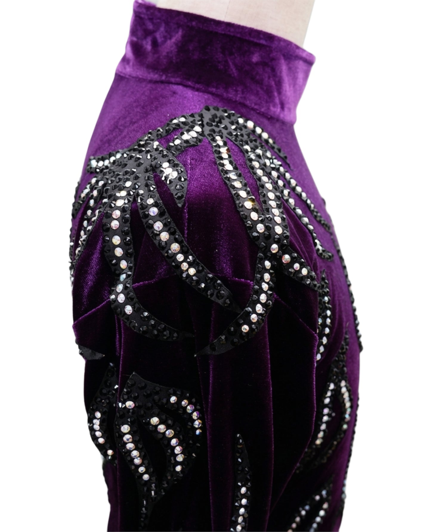 ByCharme Dark Orchid Velvet Men Latin Salsa Competition Shirt - BCM-0014