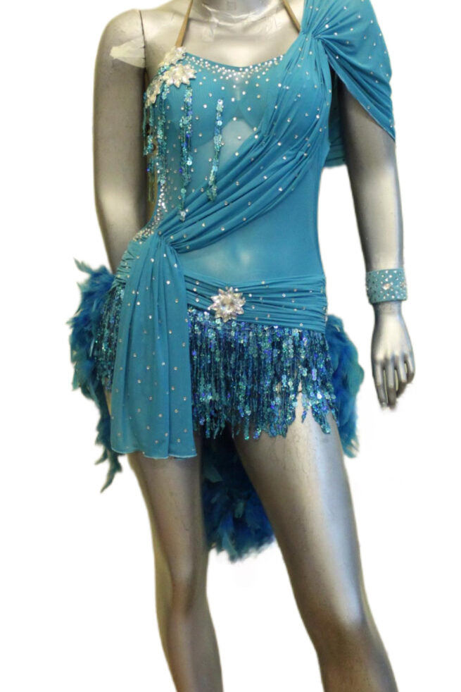 Load image into Gallery viewer, Latin Dance Competition Dress (LT0313D)
