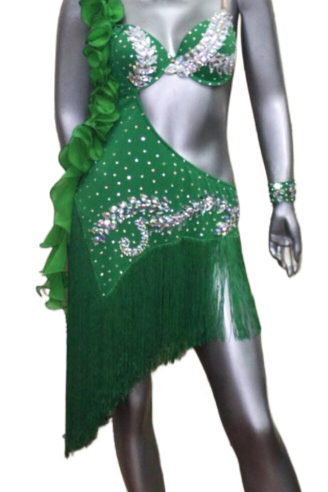 Load image into Gallery viewer, Latin Dance Competition Dress (LT017)
